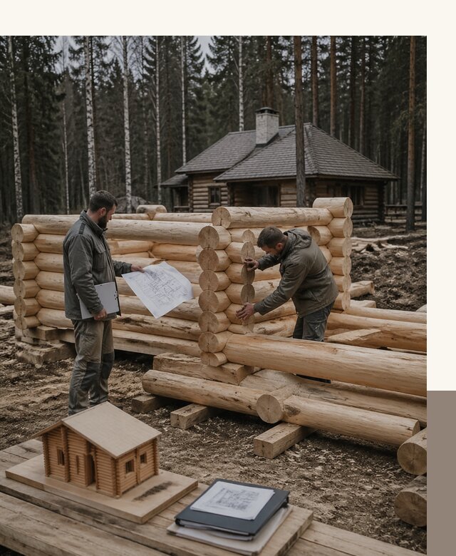 Проектирование и строительство домов из бревна в Можге